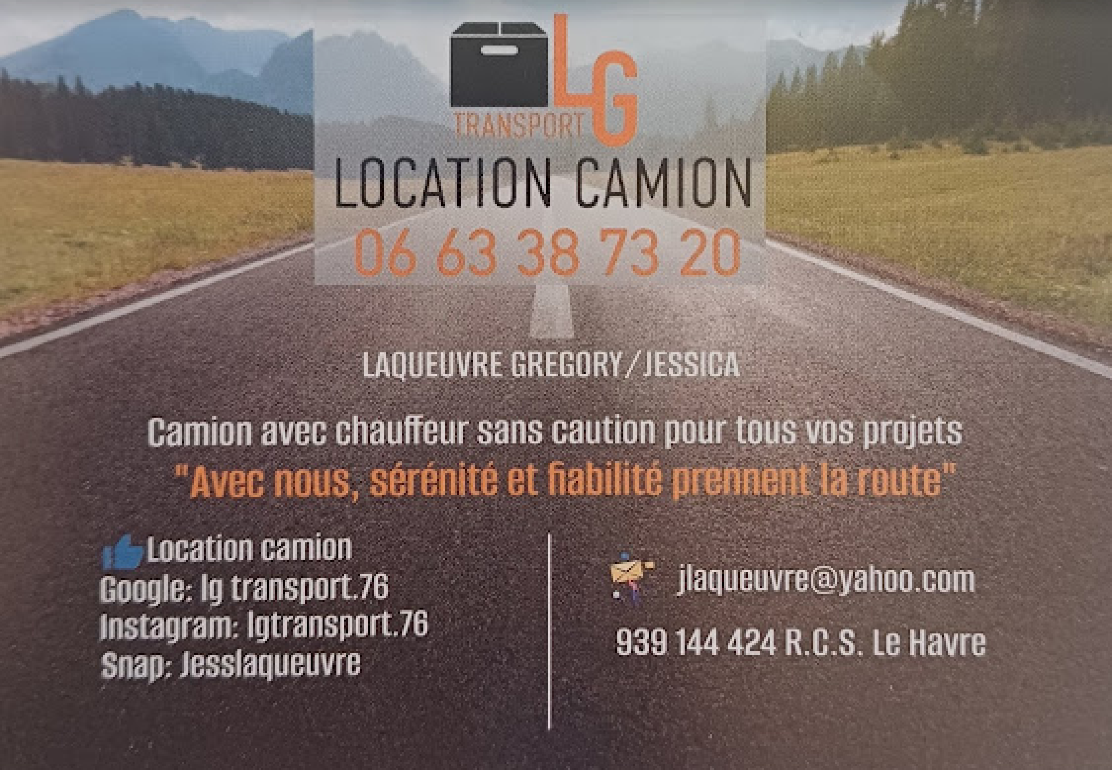 Camion de déménagement Locakase Le Havre