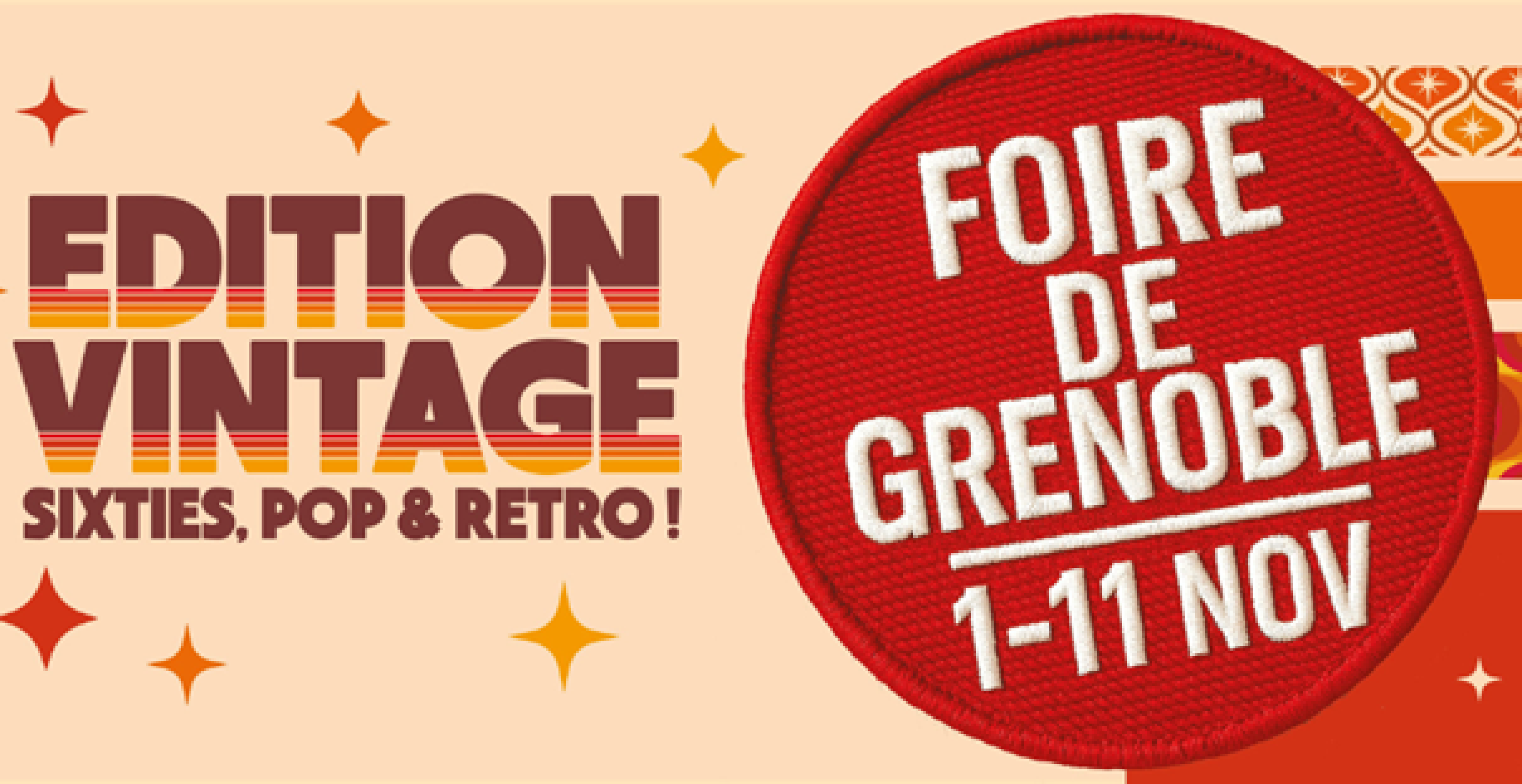 affiche pour la foire de grenoble edition vintage