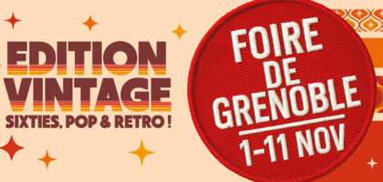affiche pour la foire de grenoble edition vintage